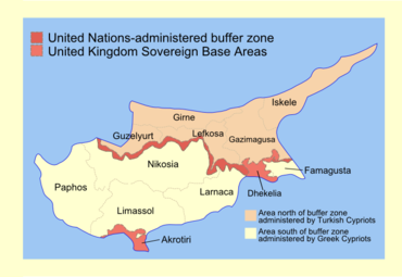 Как делится Кипр на районы и области?